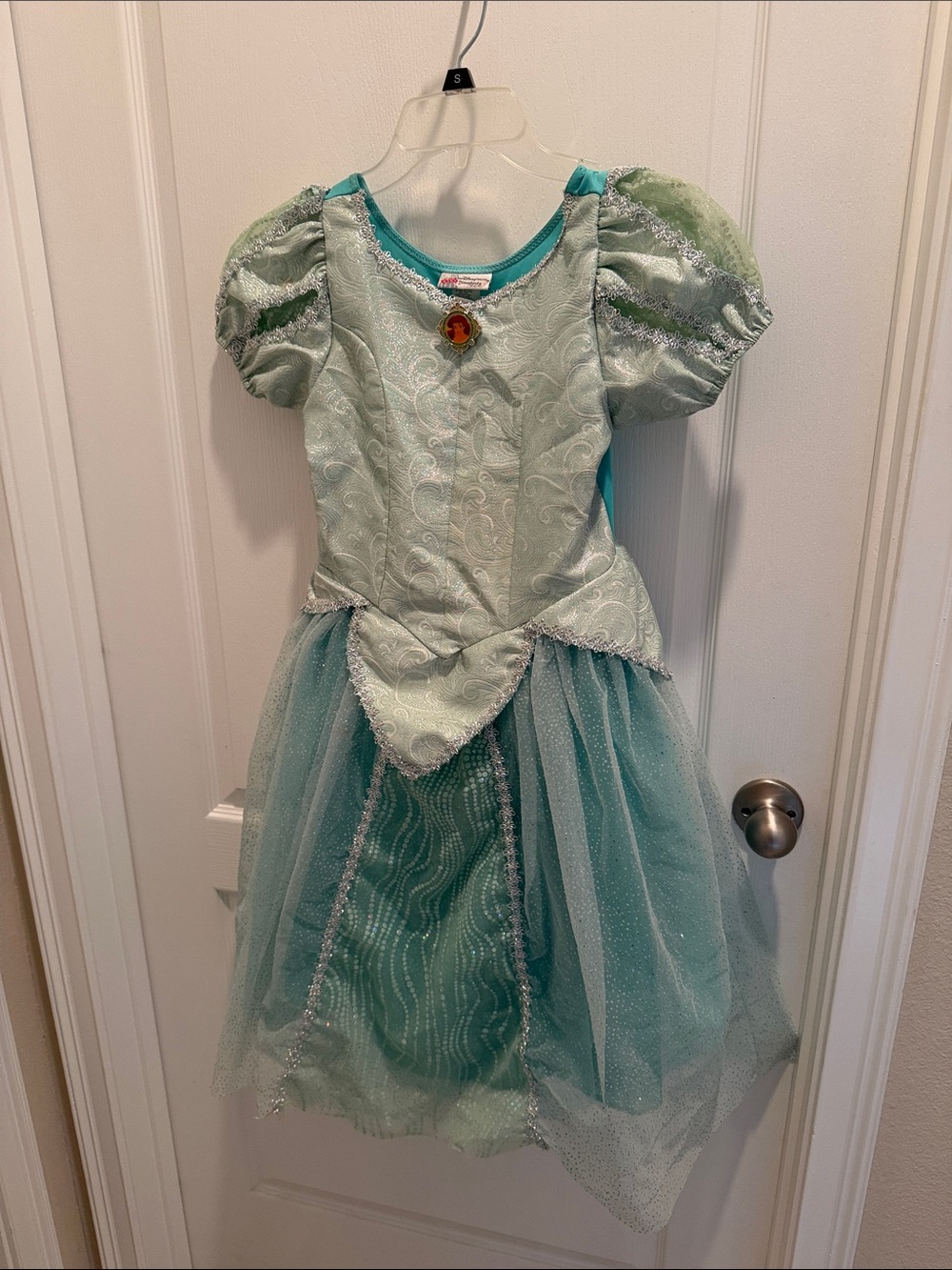 Disney’s Ariel  Girls' Light Green Princess Costume Dress 7/8